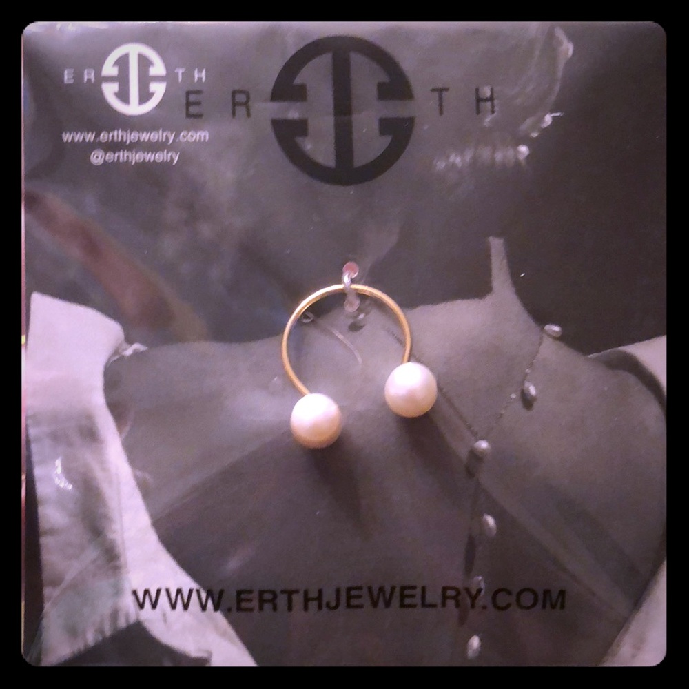 ERTH Jewelry Double Pearl Ring